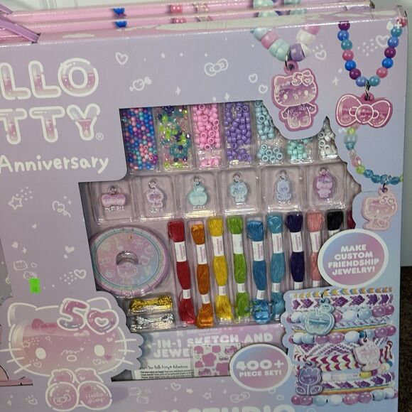 Hello Kitty 50th Anniversary 2 In 1 Sketch & Jewelry Studio NWT - Picture 15 of 16
